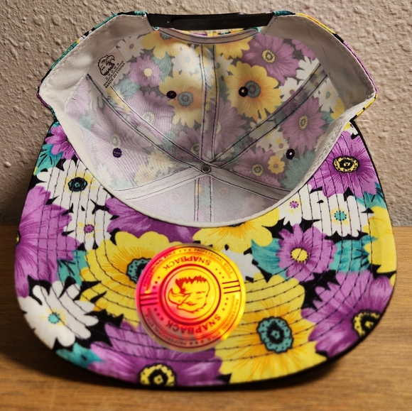 Floral Crown Snapback Hat Blank - Picture 3 of 4